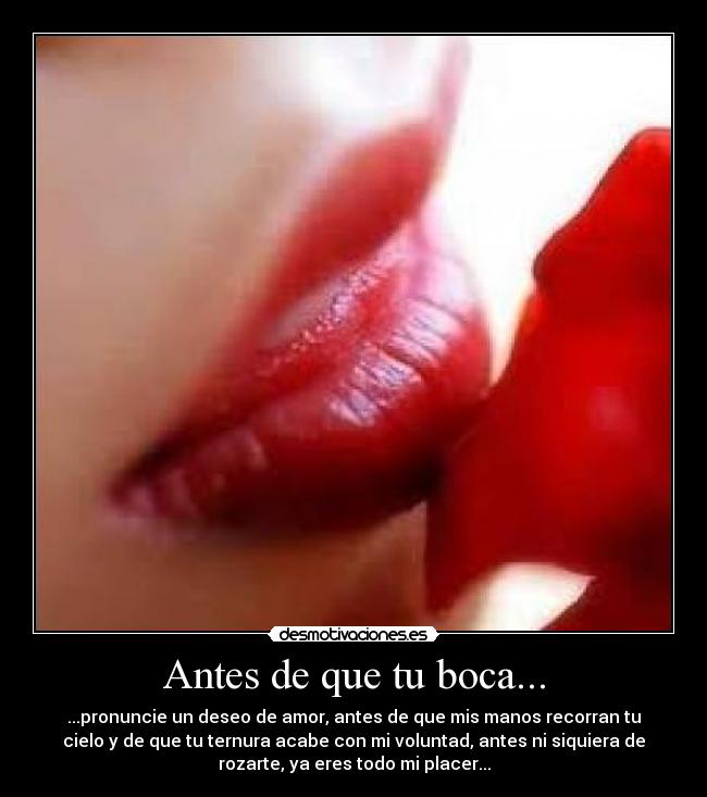 Antes de que tu boca... - 