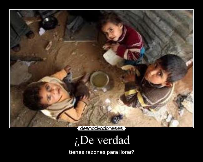 ¿De verdad -