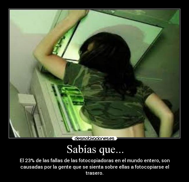 carteles fotocopiadora culo nalga trasero desmotivaciones