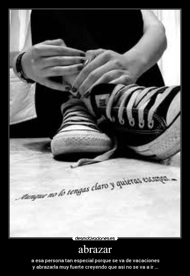 abrazar -
