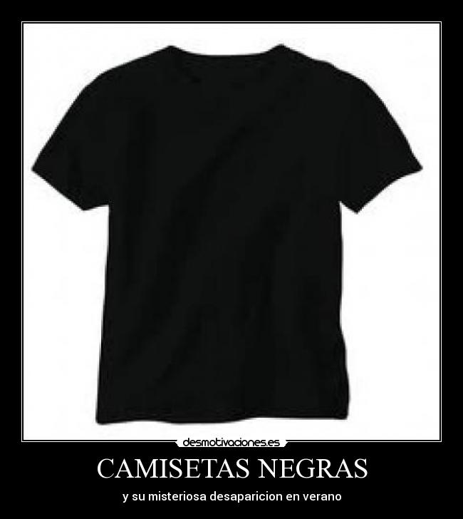 CAMISETAS NEGRAS -