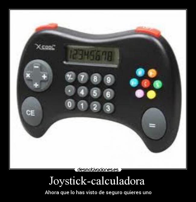 Joystick-calculadora - Ahora que lo has visto de seguro quieres uno