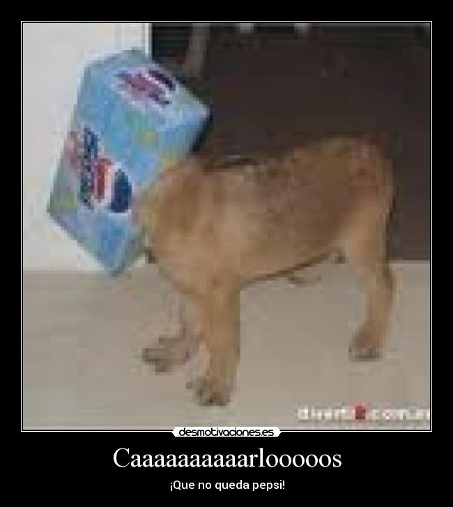 Caaaaaaaaaarlooooos - ¡Que no queda pepsi!