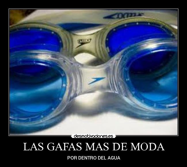 LAS GAFAS MAS DE MODA - POR DENTRO DEL AGUA