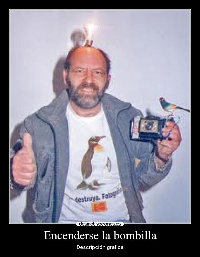 Encenderse la bombilla - Descripción grafica