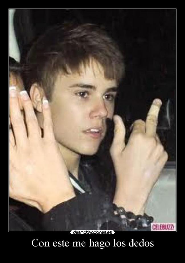 Con este me hago los dedos -