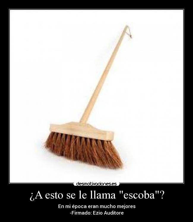 ¿A esto se le llama escoba? - 