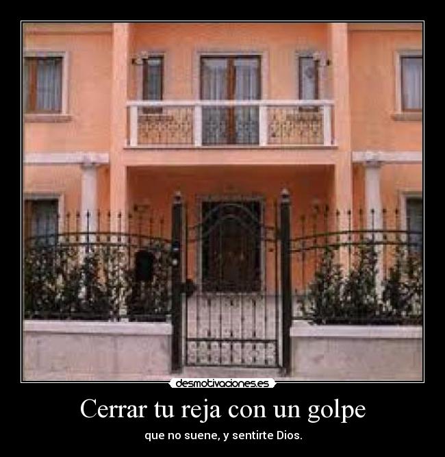 Cerrar tu reja con un golpe -