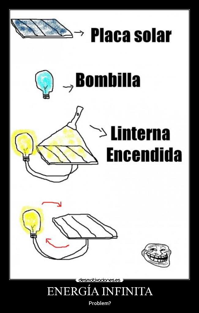 ENERGÍA INFINITA - Problem?