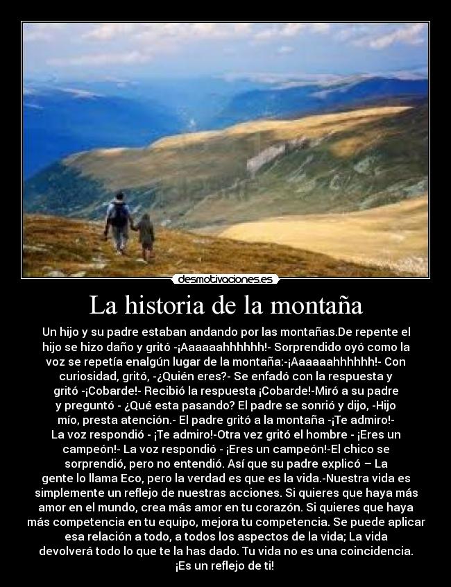 La historia de la montaña -