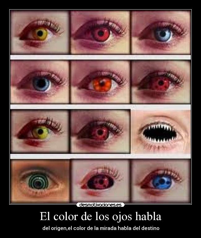 El color de los ojos habla -