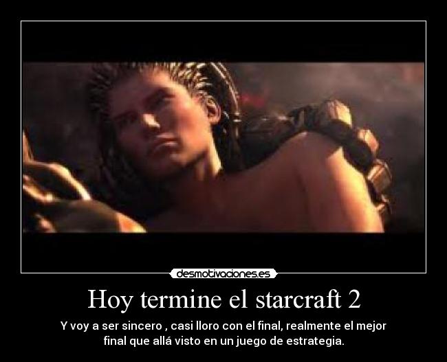 Hoy termine el starcraft 2 - 