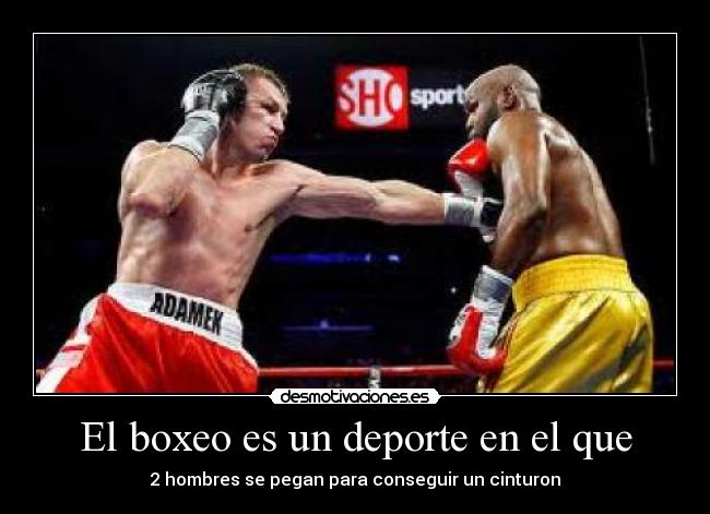 El boxeo es un deporte en el que - 