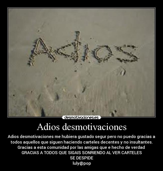 Adios desmotivaciones - 