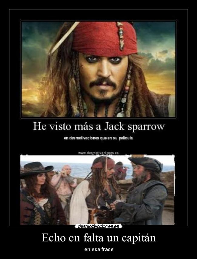 Echo en falta un capitán -