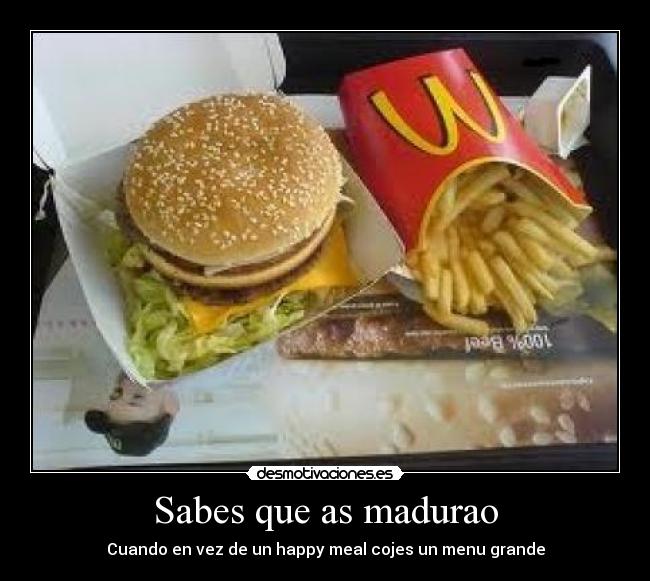 Sabes que as madurao -