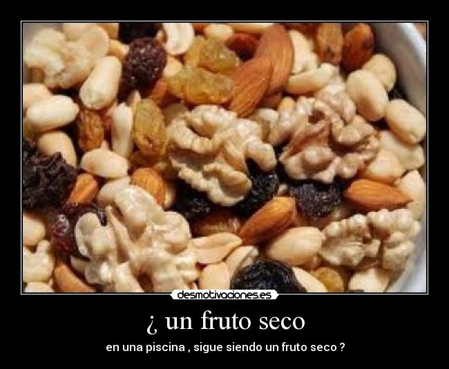 ¿ un fruto seco - en una piscina , sigue siendo un fruto seco ?