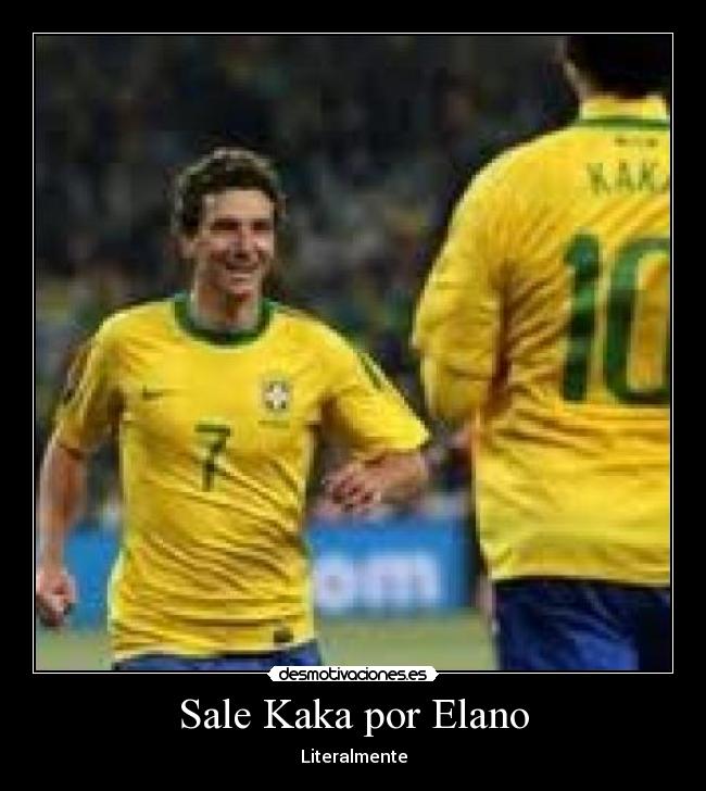 Sale Kaka por Elano - 
