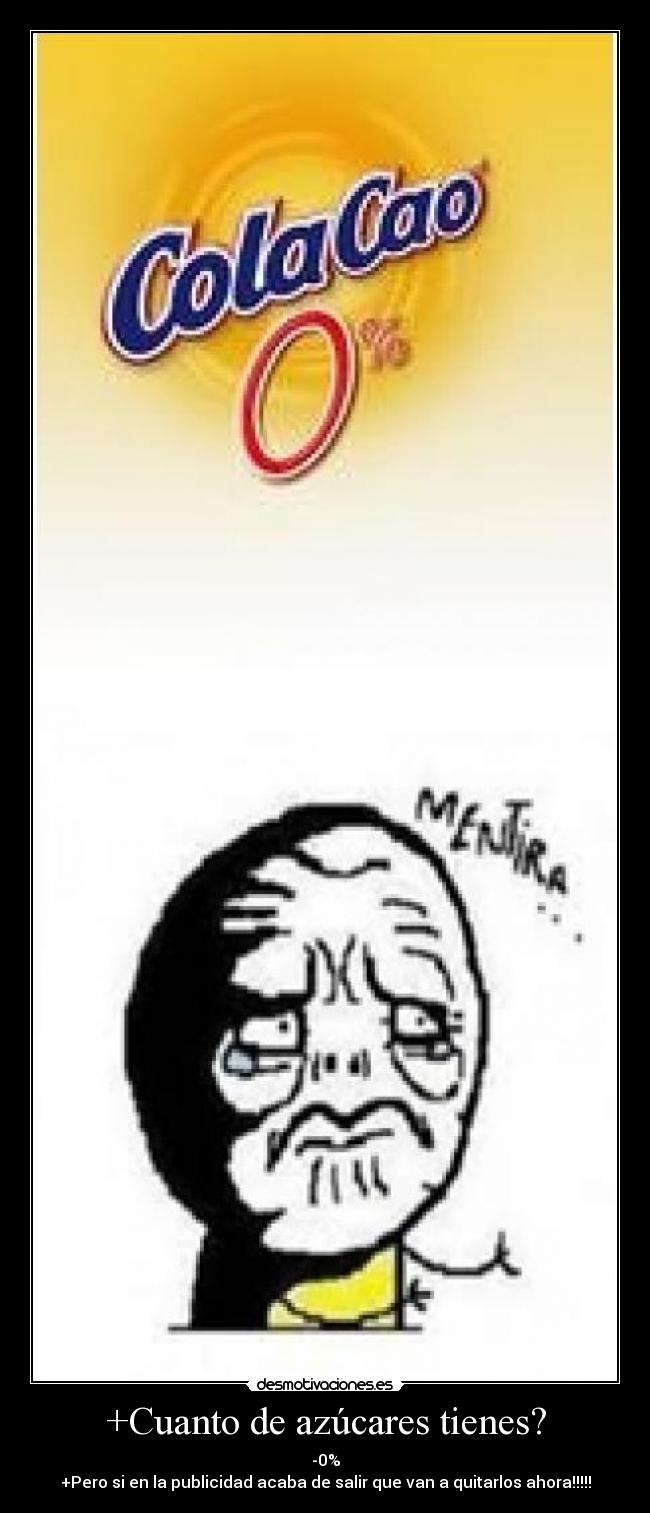 +Cuanto de azúcares tienes? - 