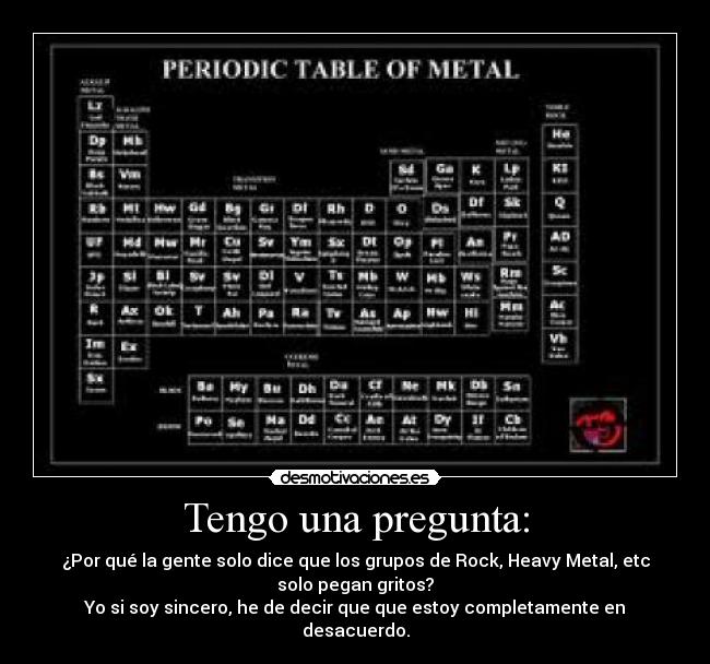 Tengo una pregunta: -