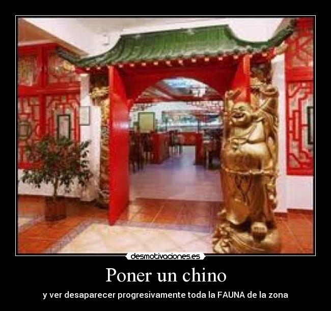 Poner un chino - 