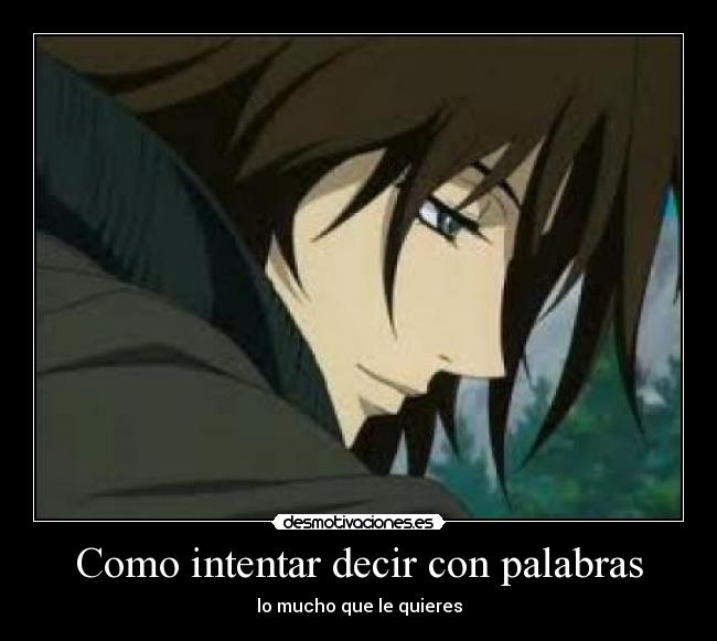 Como intentar decir con palabras -