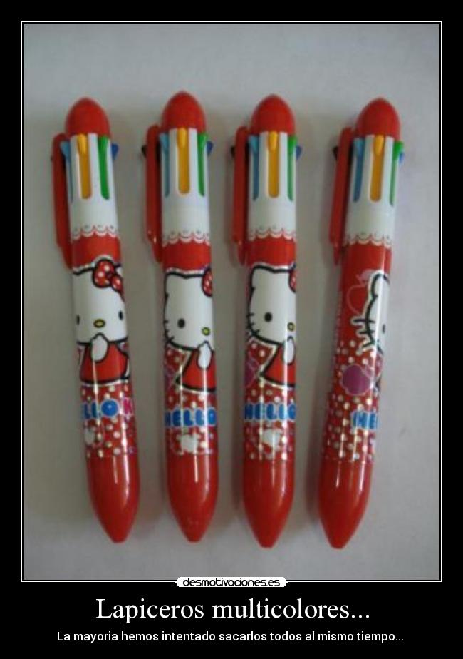 Lapiceros multicolores... - 