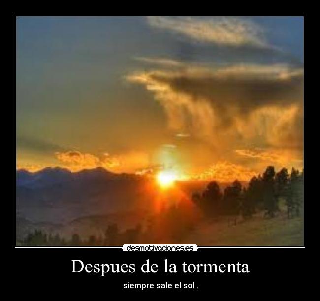Despues de la tormenta -