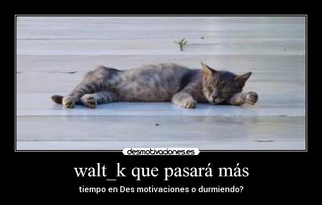walt_k que pasará más - tiempo en Des motivaciones o durmiendo?