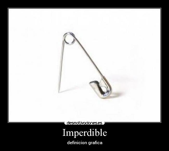 Imperdible - definicion grafica