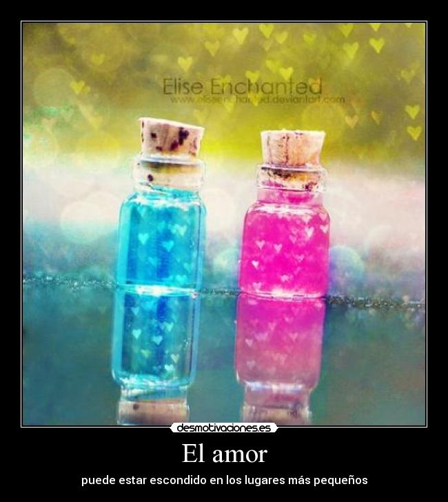 El amor - puede estar escondido en los lugares más pequeños