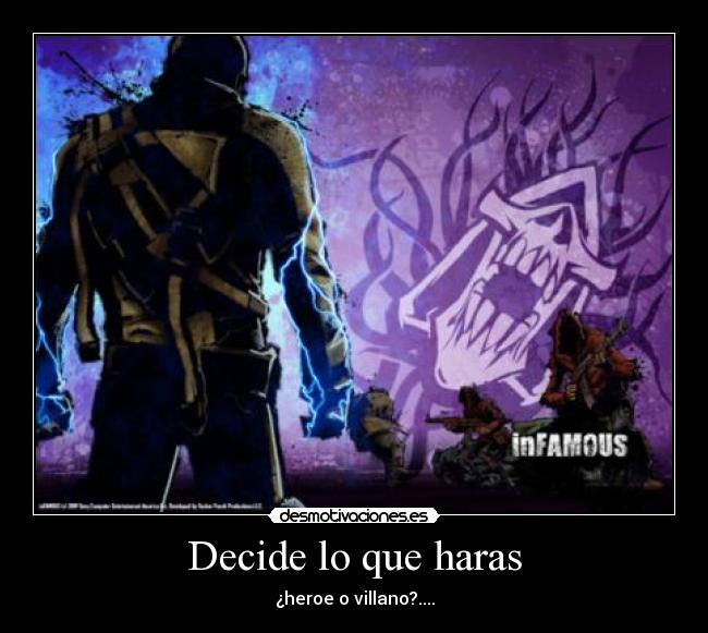 Decide lo que haras - 