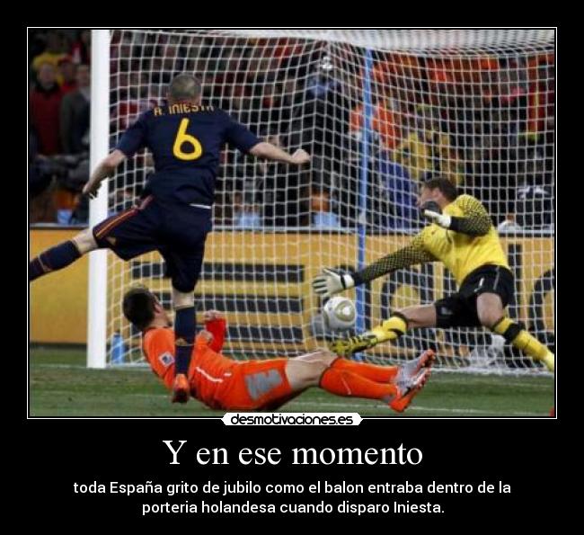 Y en ese momento -