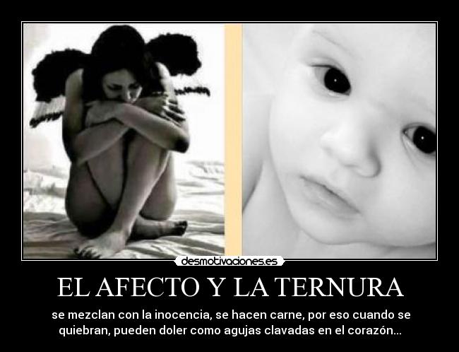 EL AFECTO Y LA TERNURA -