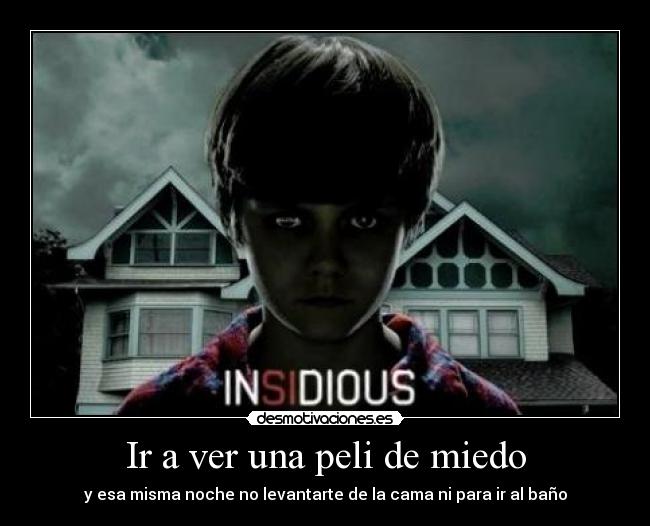 Ir a ver una peli de miedo - 