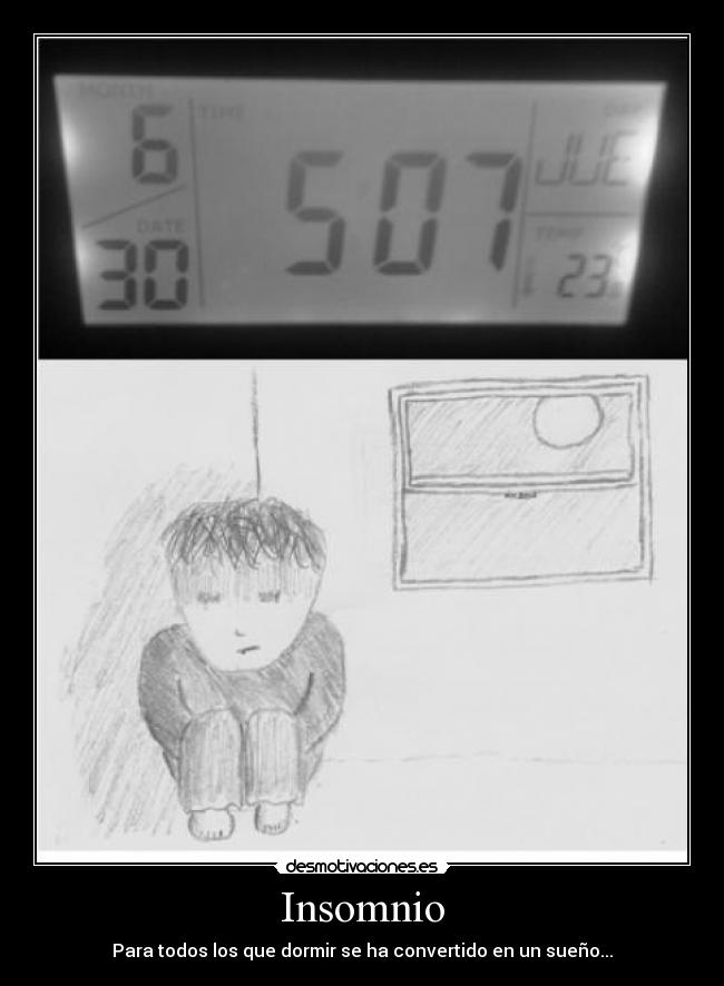 Insomnio - Para todos los que dormir se ha convertido en un sueño...