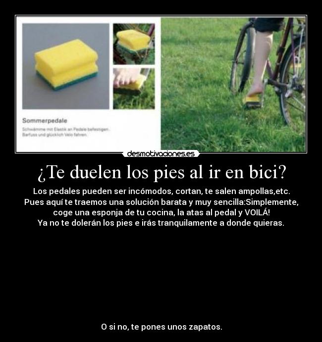 ¿Te duelen los pies al ir en bici? - 