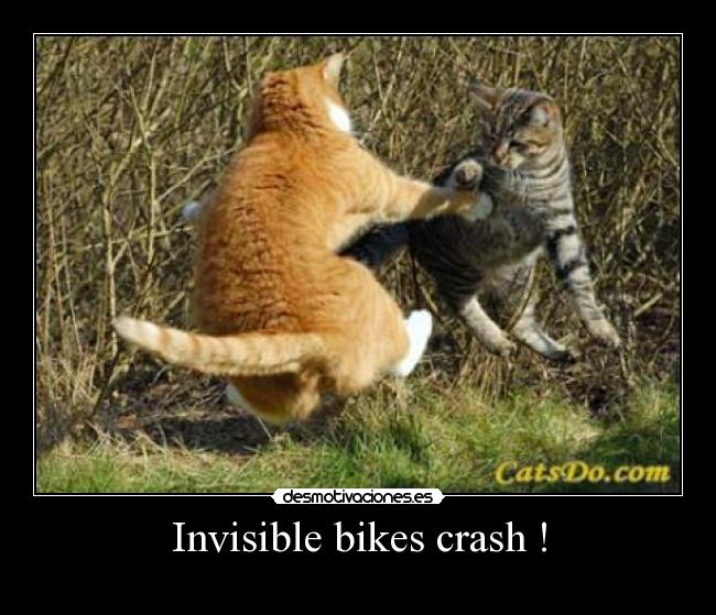 Invisible bikes crash ! - 