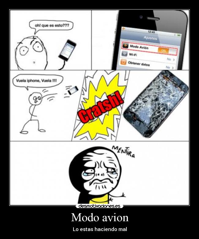 carteles modo avion desmotivaciones