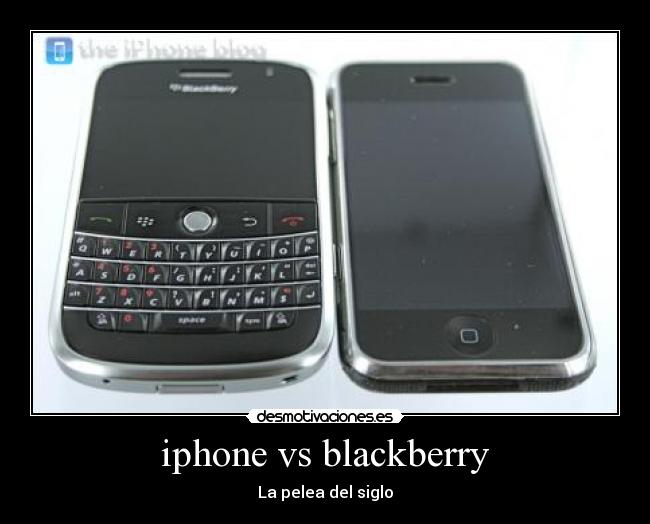 iphone vs blackberry - La pelea del siglo