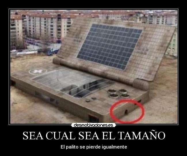 SEA CUAL SEA EL TAMAÑO - El palito se pierde igualmente
