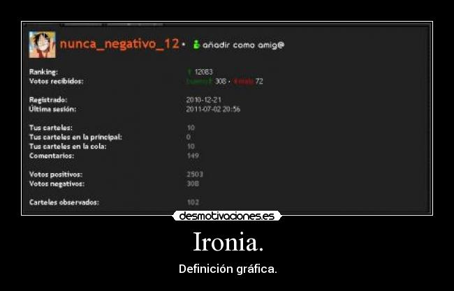 Ironia. -