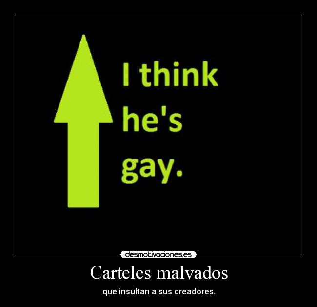 Carteles malvados -