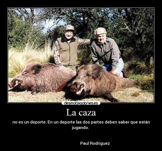 La caza -