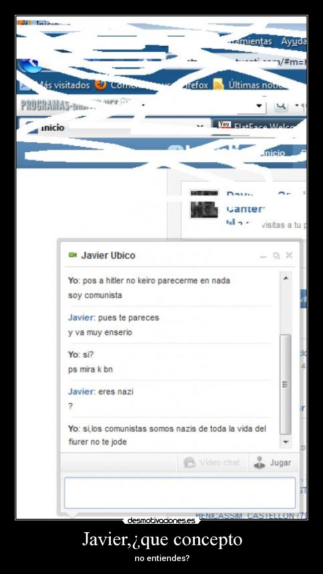 Javier,¿que concepto - no entiendes?