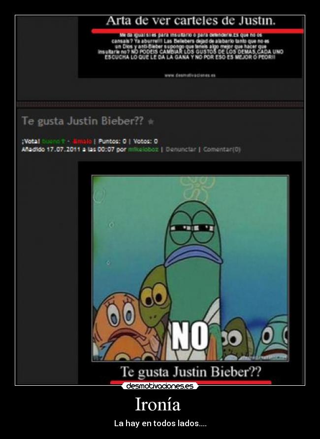 Ironía  - La hay en todos lados....