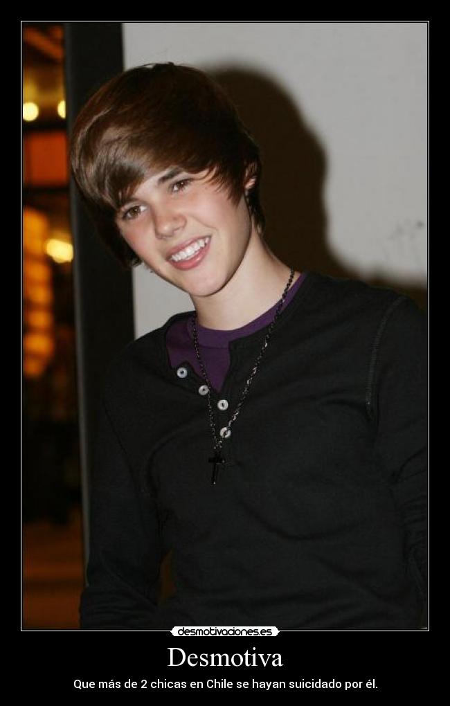 carteles justin bieber suicidio musica pop baby chicas chile desmotivaciones