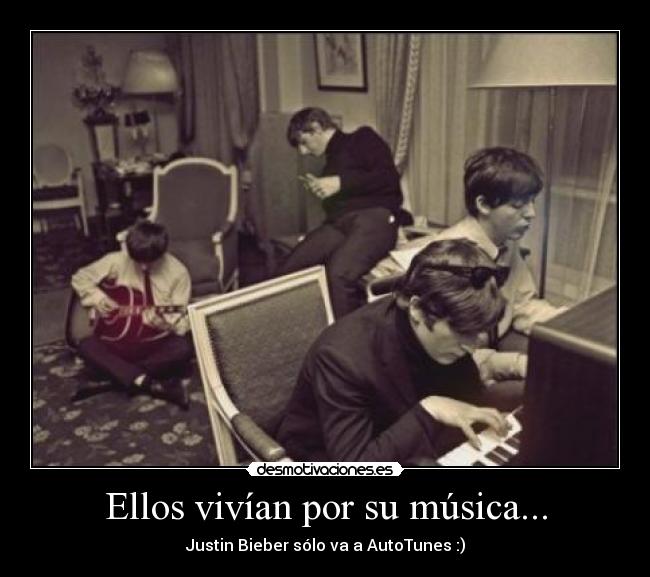 carteles musica musica real the beatles desmotivaciones