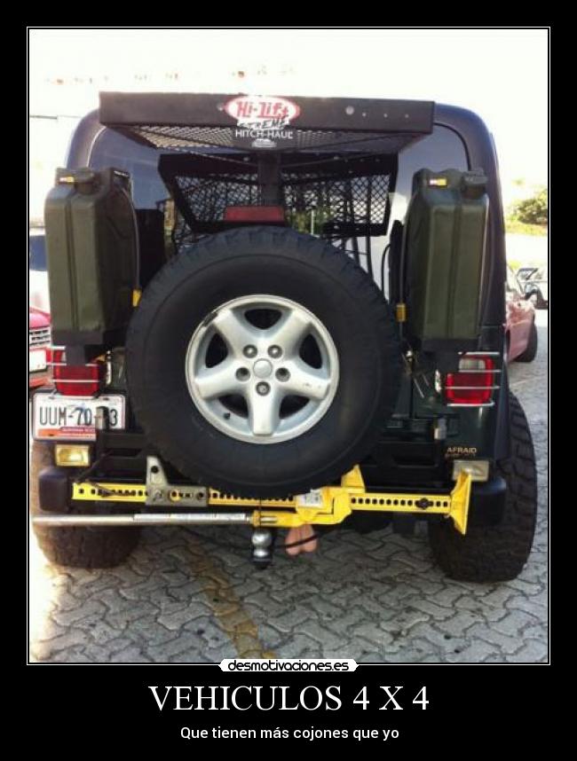 VEHICULOS 4 X 4 - Que tienen más cojones que yo