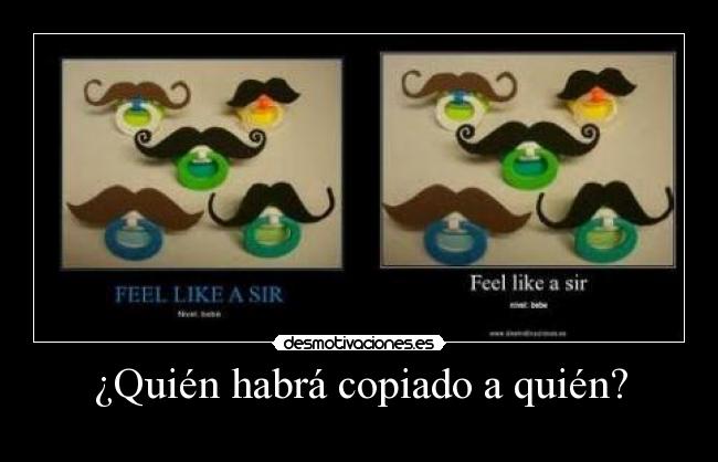 ¿Quién habrá copiado a quién? -